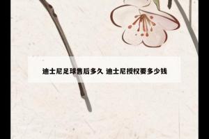 迪士尼足球售后多久 迪士尼授权要多少钱