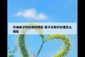 长袖格子衬衫如何搭配 格子长款衬衫裙怎么搭配