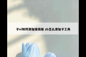子vi如何添加接线端 zb怎么添加子工具