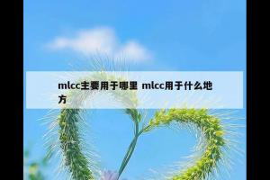 mlcc主要用于哪里 mlcc用于什么地方