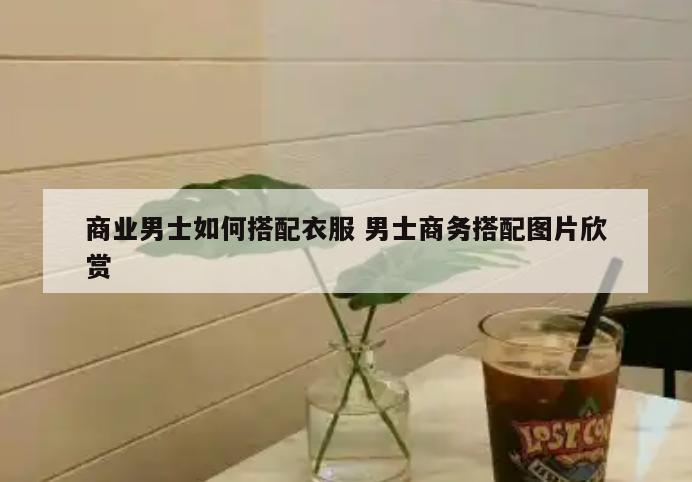 商业男士如何搭配衣服 男士商务搭配图片欣赏