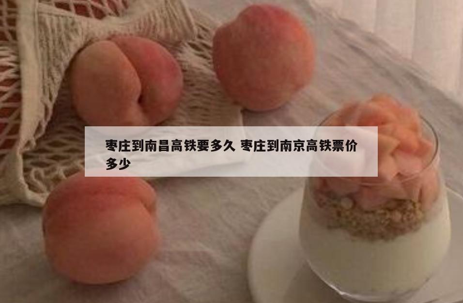 枣庄到南昌高铁要多久 枣庄到南京高铁票价多少