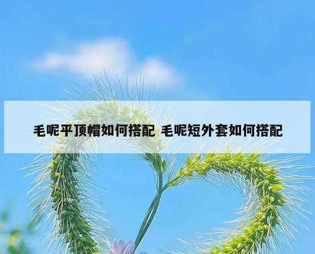 毛呢平顶帽如何搭配 毛呢短外套如何搭配