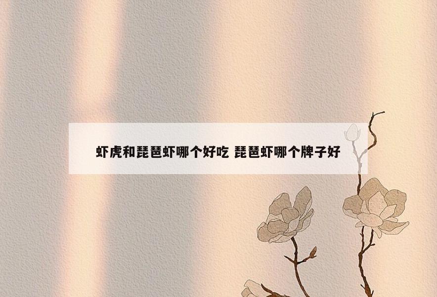 虾虎和琵琶虾哪个好吃 琵琶虾哪个牌子好