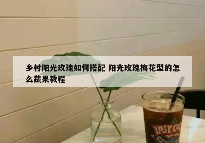 乡村阳光玫瑰如何搭配 阳光玫瑰梅花型的怎么蔬果教程