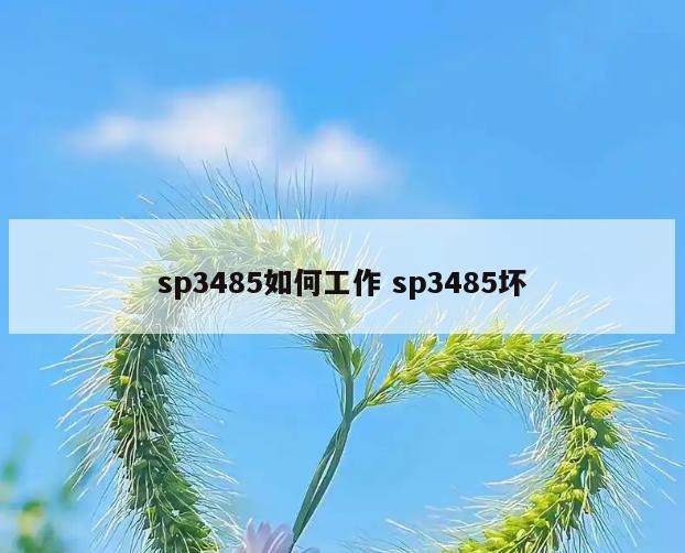 sp3485如何工作 sp3485坏