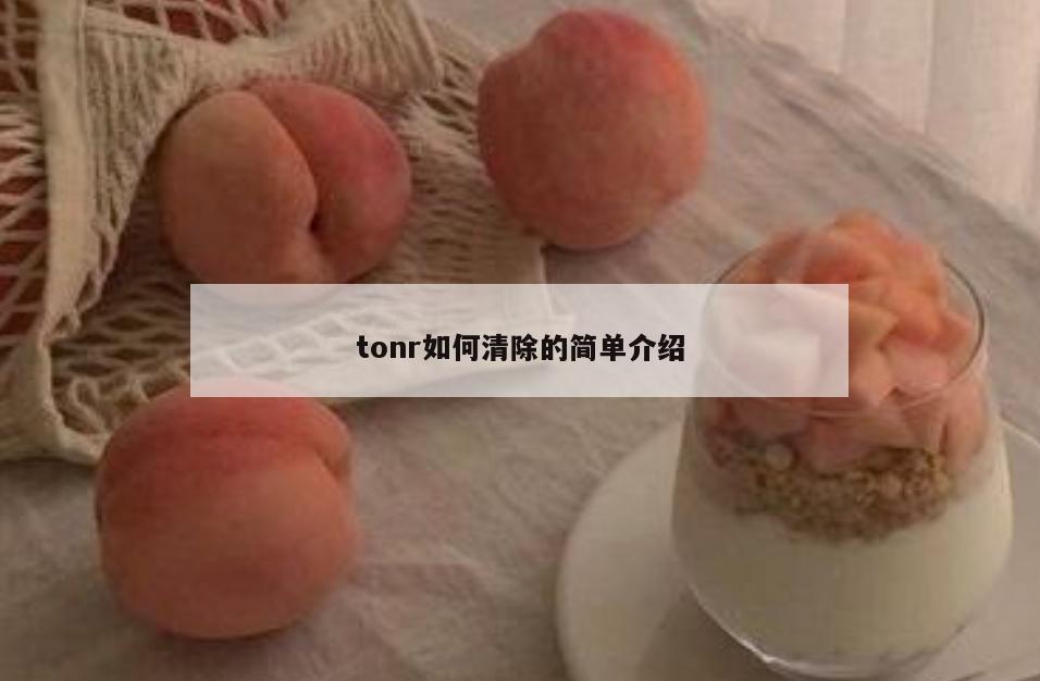 tonr如何清除的简单介绍