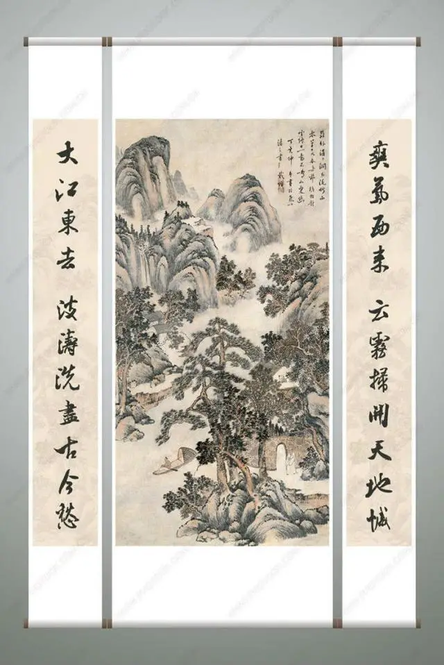 裱画是指什么意思,书画工艺中所称的“裱画”,书画,工艺,立轴