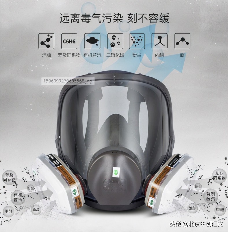 3M过滤式呼吸防护6800全面罩使用场所使用时间介绍