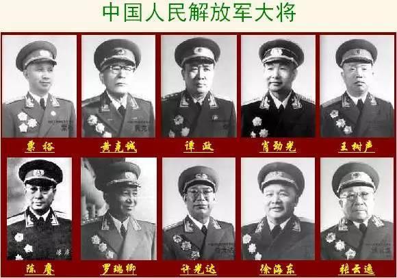 新中国十大元帅排名,中国历史最伟大人物排名,元帅,新中国,大将