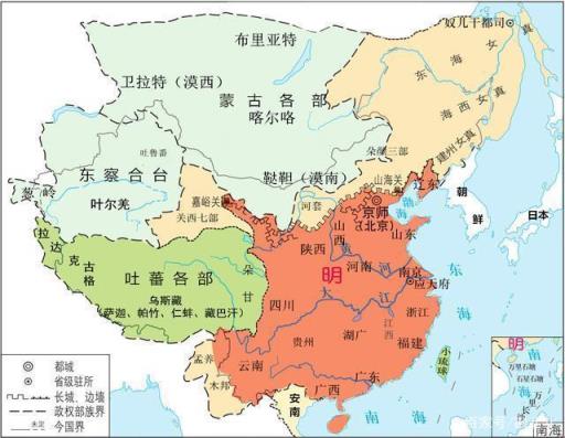 以下哪一港口成为明朝中后期亚洲地区,明朝末期疆域面积