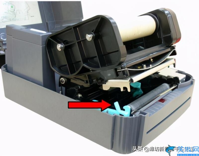 打印机怎么换纸步骤,条码打印机更换条码纸技巧